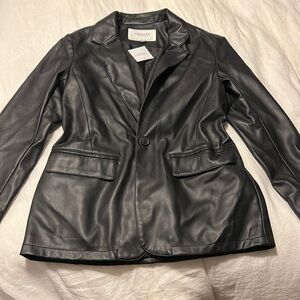 American Eagle vegan leather blazer - S - NWT